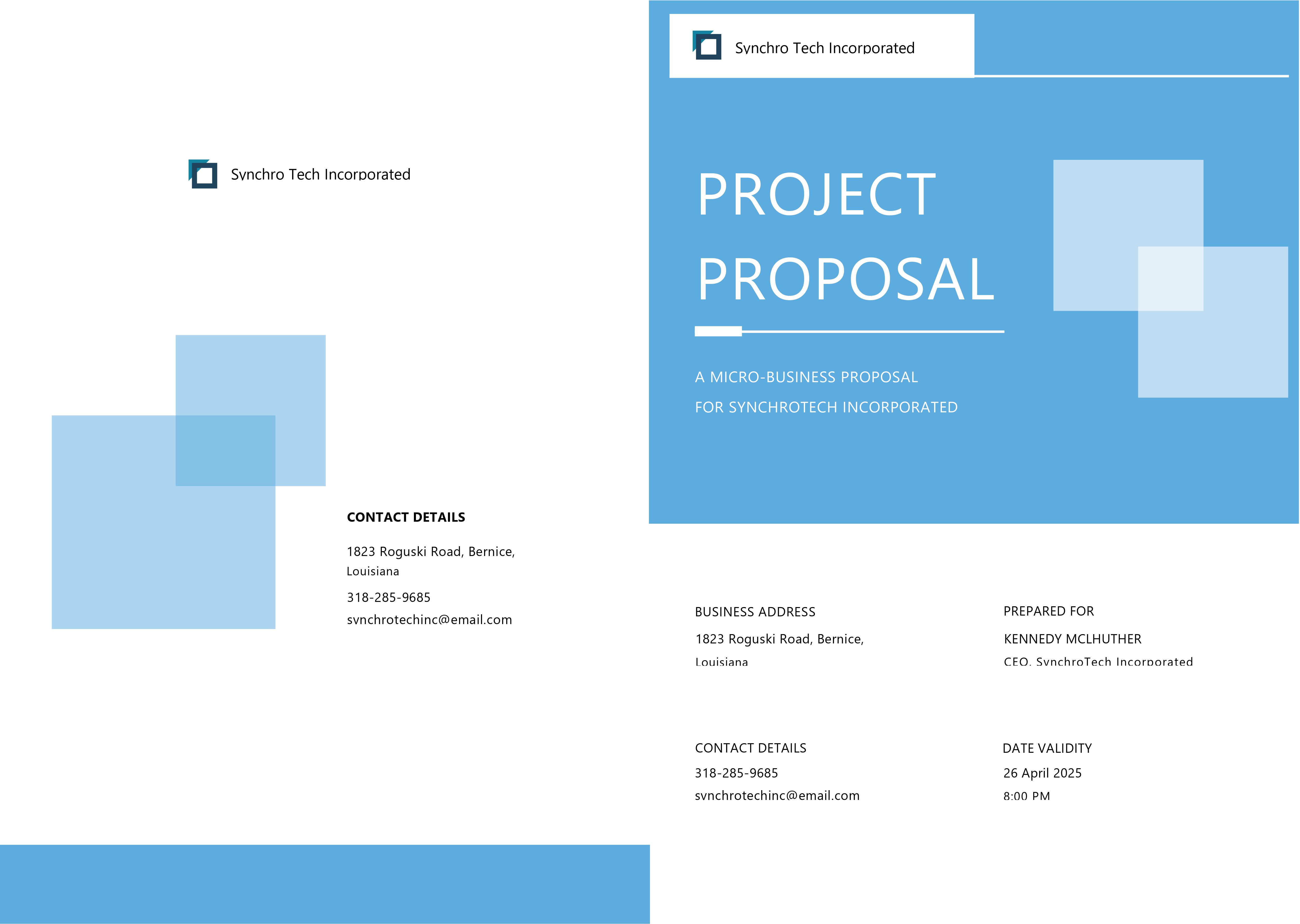 Business Project Proposal - Word Template