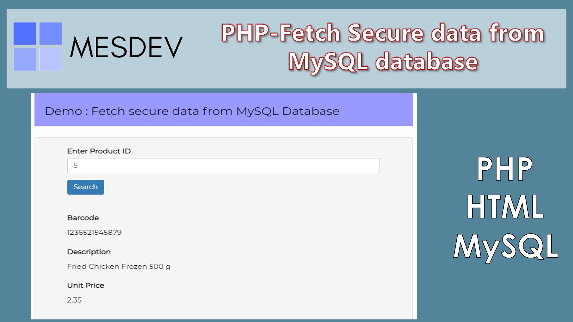 php-fetch-secure-data-from-mysql-using-prepared-statements