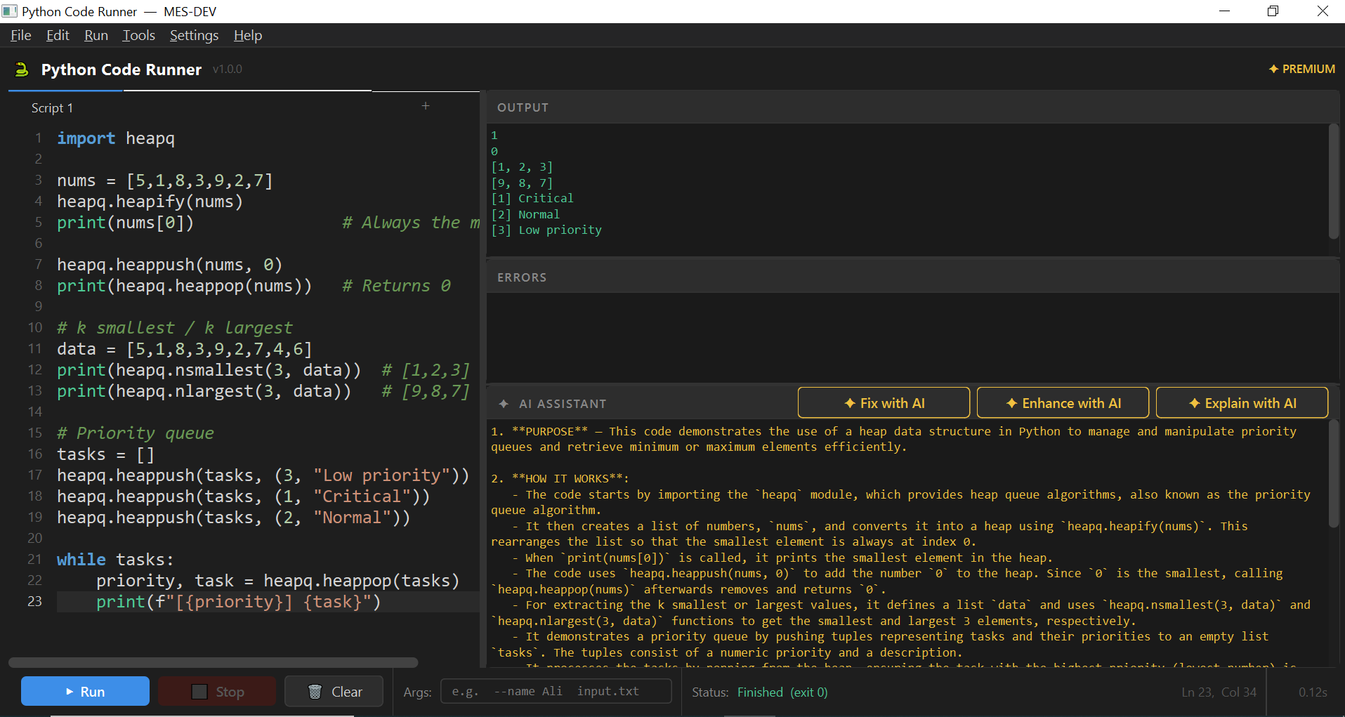 Python Code Runner screenshot 2