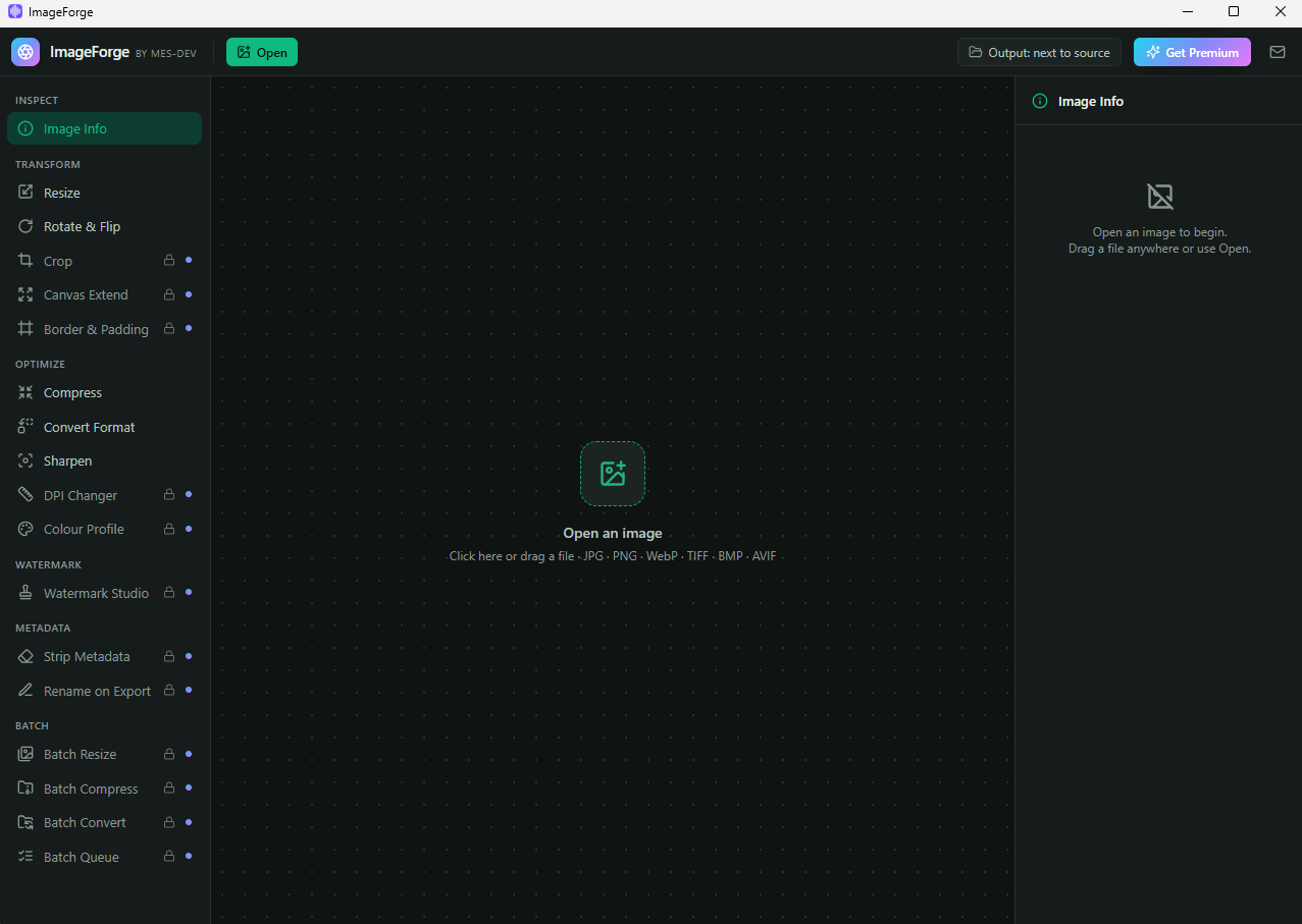 Image Forge screenshot 1