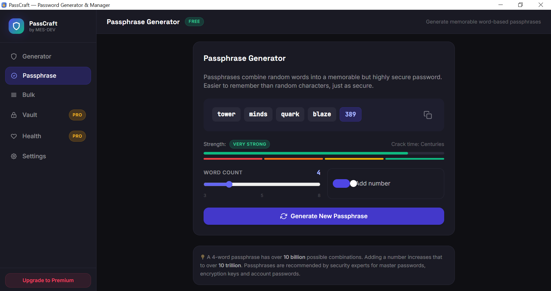 PassCraft screenshot