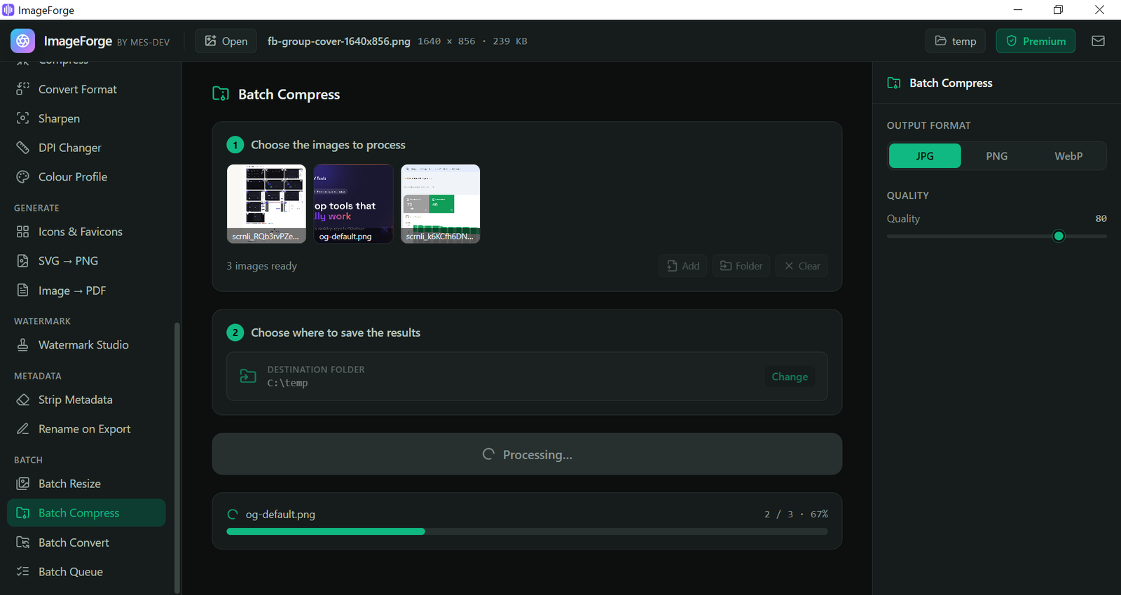 ImageForge screenshot 1