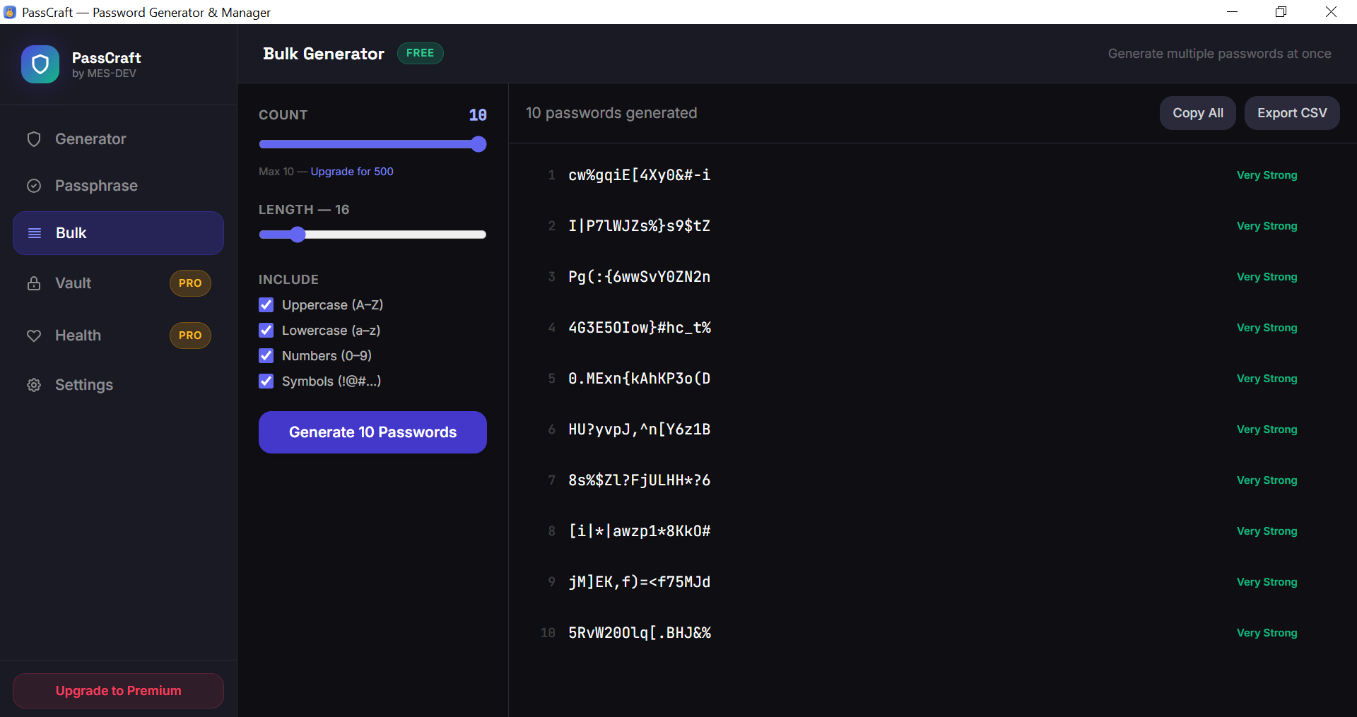 PassCraft screenshot